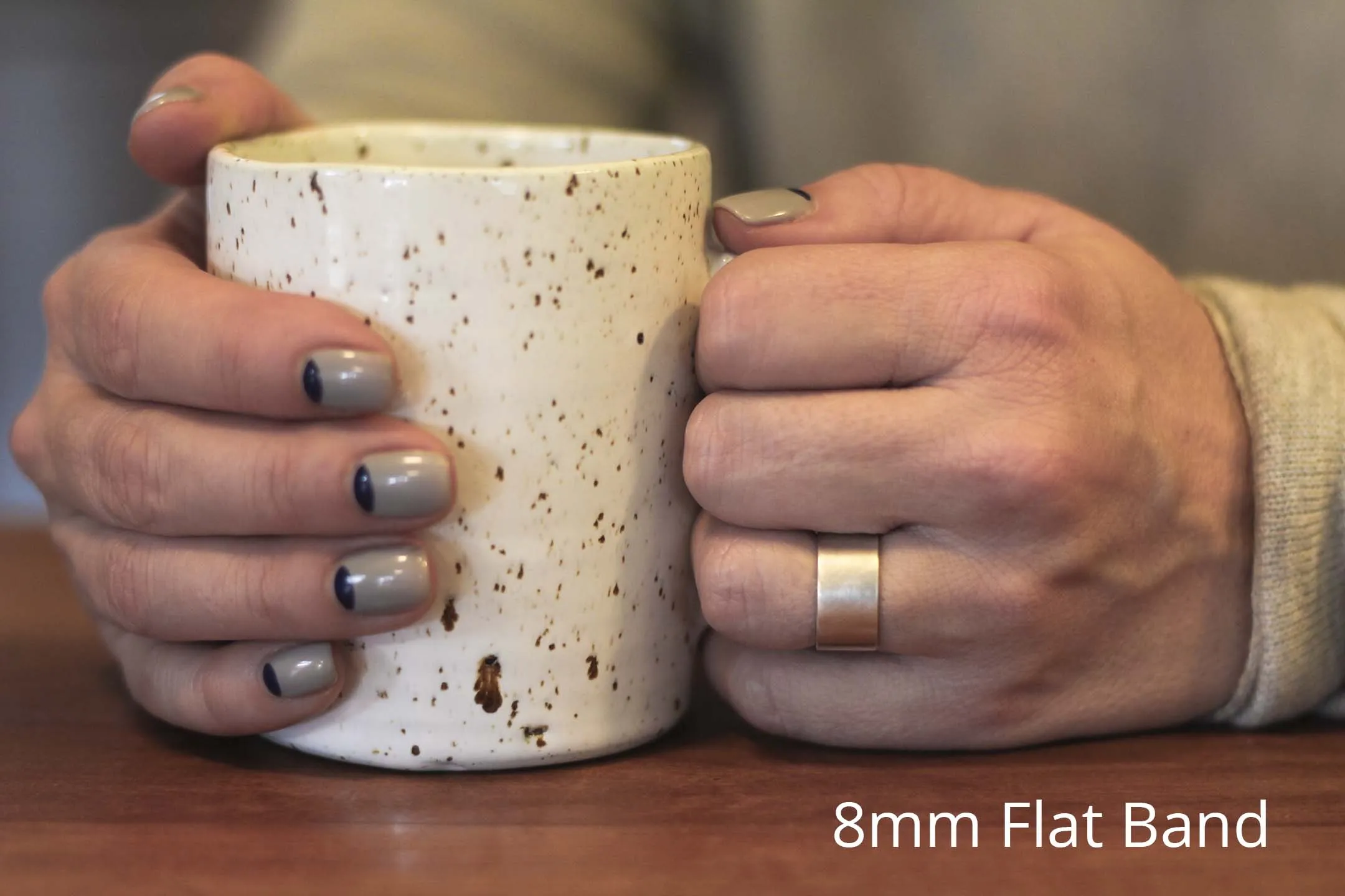 Woodland Ring in Rose Gold - Wide
