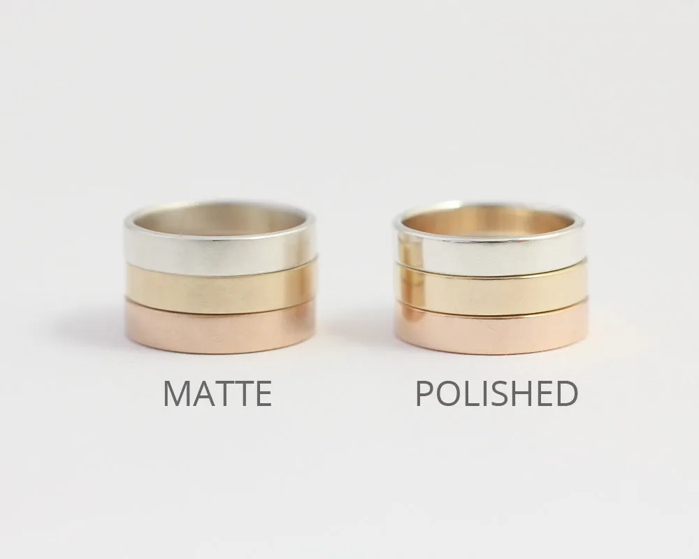 Woodland Ring in Rose Gold - Wide